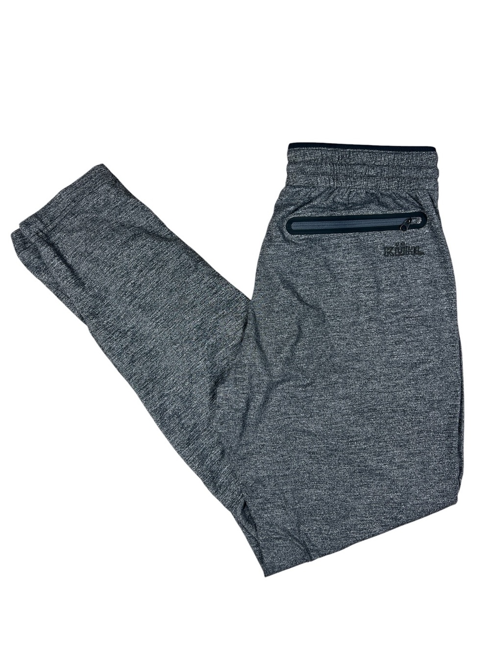 Kuhl Revivr Pant Men’s Small Long Performance Knit Ultra Soft Heather Gray Gym